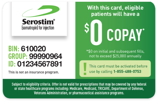 Serostim® copay card