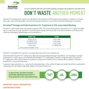 Serostim® Dosing Card PDF download