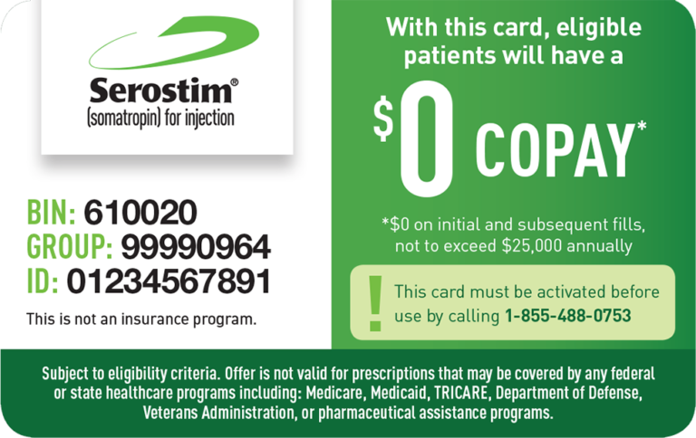 Serostim® copay card